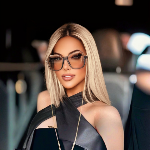 Sonnenbrille mit großen Gläsern – Perfekt füt Tag & Abend