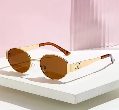 Elite Vision – Goldene Retro-Sonnenbrille