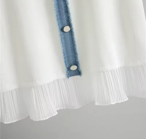 Mini Kleid Denim Details