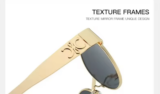 Elite Vision – Goldene Retro-Sonnenbrille