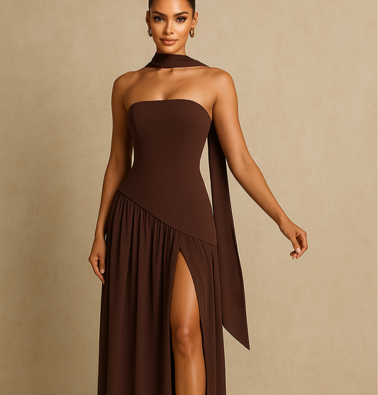 Patchwork Maxi Kleid