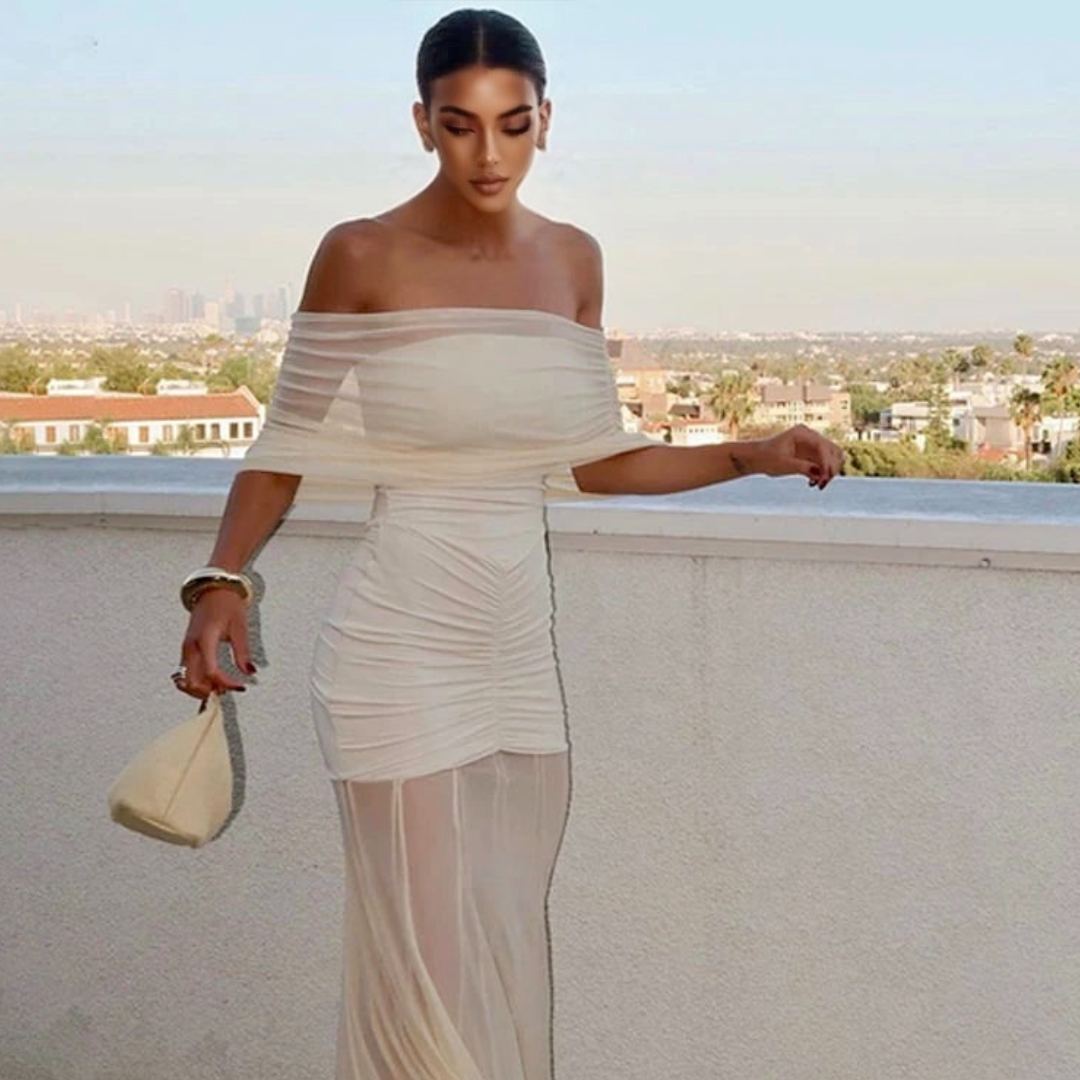 Mesh Off Shoulder Female