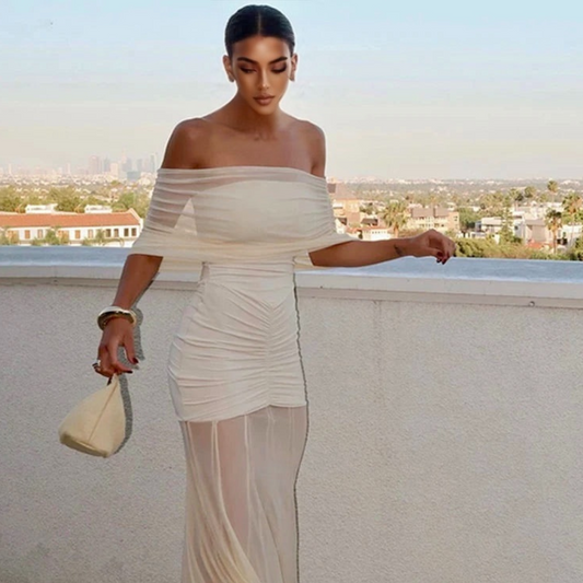 Mesh Off Shoulder Female