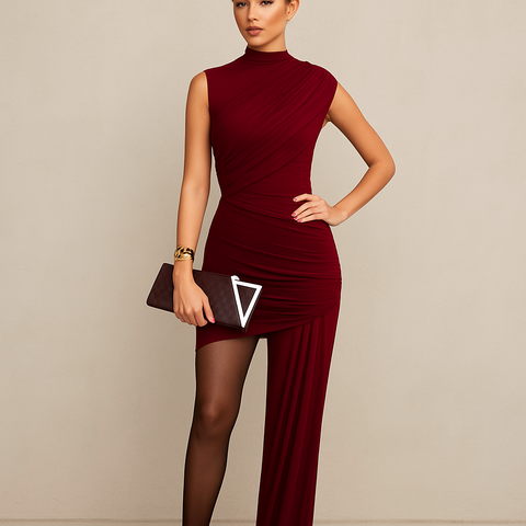 Mini Kleid asymmetrisch