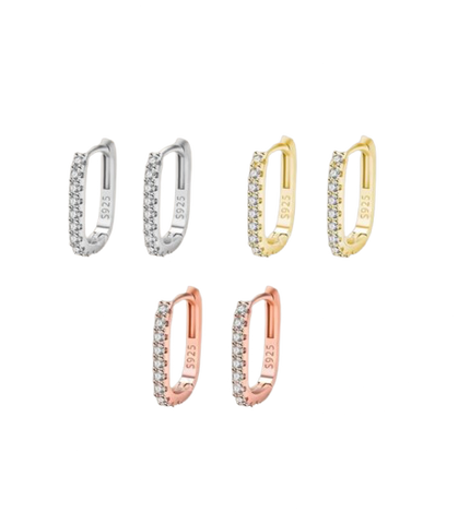 Real Silver Earrings Classico