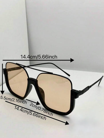 Sonnenbrille mit großen Gläsern – Perfekt füt Tag & Abend