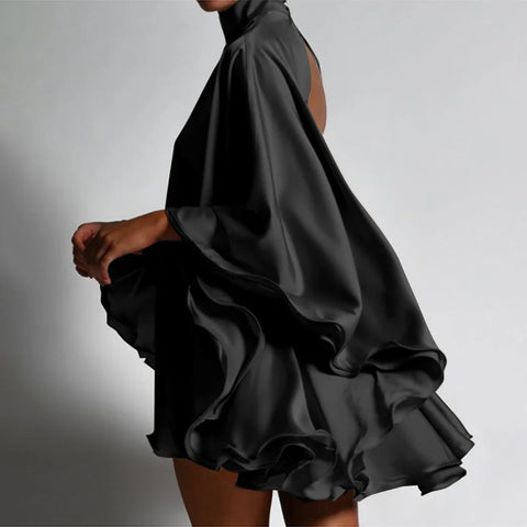 Fledermaus Ärmeln mit tiefen Rücken