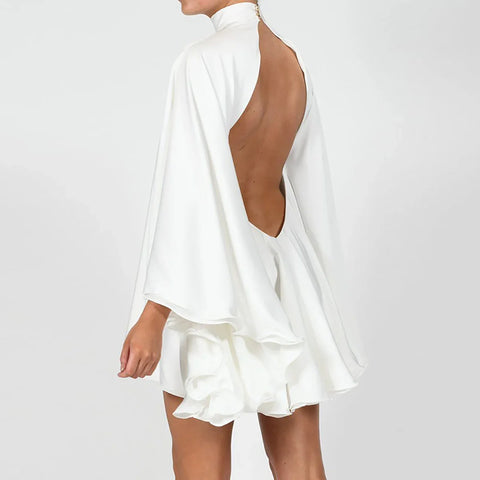 Fledermaus Ärmeln mit tiefen Rücken