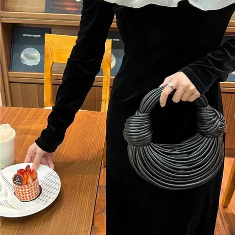 Handtaschen Gold-Luxus-Designer handgewebte Seil